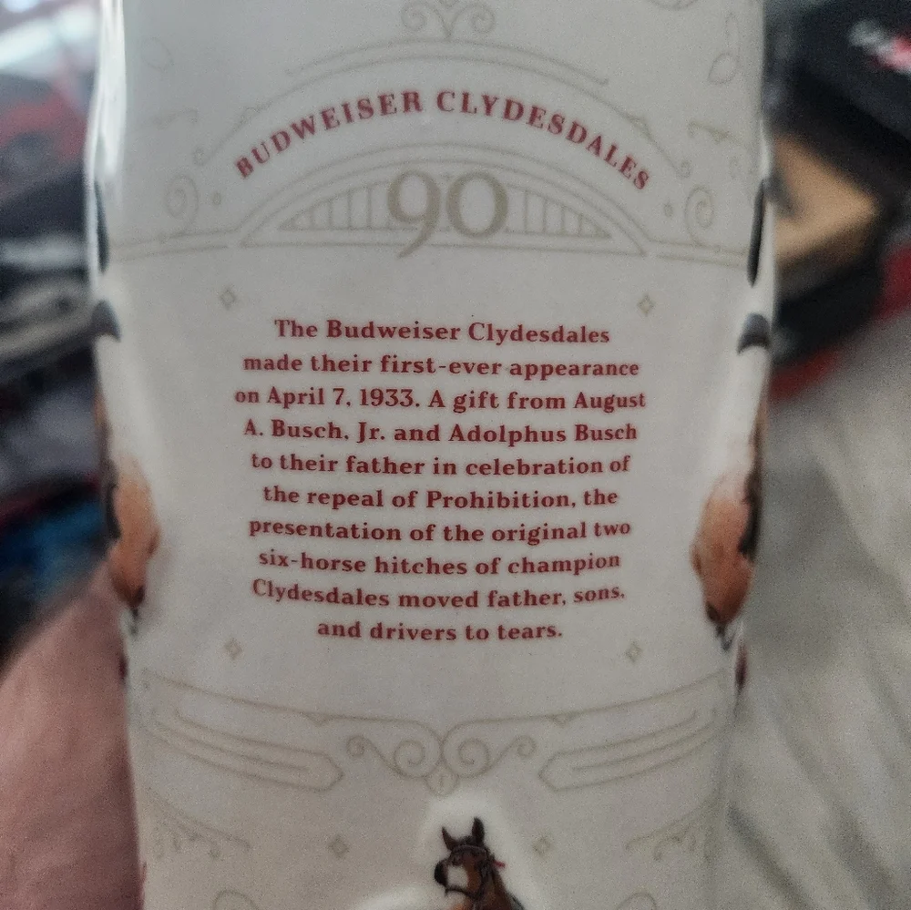 SOLD!!Budweiser 90th Anniversary Mugs - Picture 2 of 7